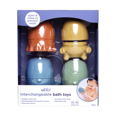 Ubbi vandens žaislai Gyvūnėliai - Vonios žaislai vaikams nuo 1 metų
