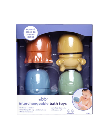 Ubbi vandens žaislai Gyvūnėliai - Vonios žaislai vaikams nuo 1 metų