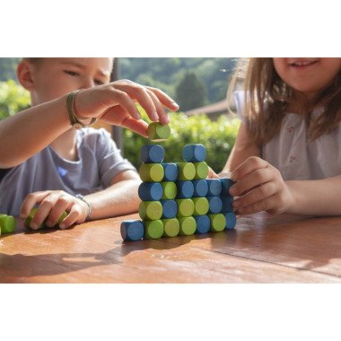 Milaniwood žaidimas Connecting Cubes - Edukaciniai mediniai žaidimai