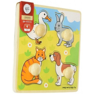 Bigjigs medinė formų dėlionė - Lavinamosios medinės dėlionės vaikams