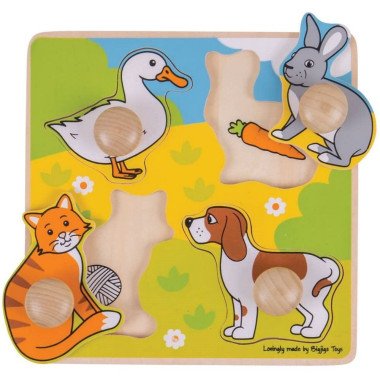 Bigjigs medinė formų dėlionė - Lavinamosios medinės dėlionės vaikams