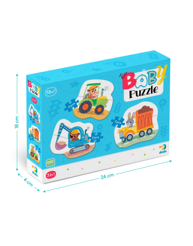 Dodo pirmoji didelių detalių dėlionė vaikams - Dėlionės vaikams nuo 2 metų