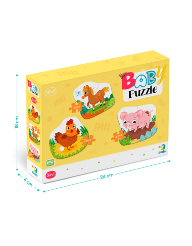 Dodo pirmoji didelių detalių dėlionė vaikams - Dėlionės vaikams nuo 2 metų