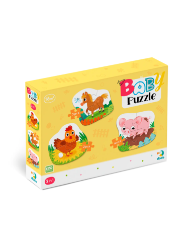 Dodo pirmoji didelių detalių dėlionė vaikams - Dėlionės vaikams nuo 2 metų