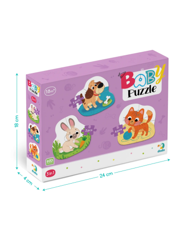Dodo pirmoji didelių detalių dėlionė vaikams - Dėlionės vaikams nuo 2 metų