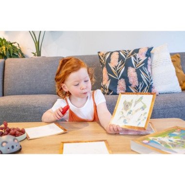 Spalvinimo knygutė su vandens pieštuku - Lavinamieji žaislai vaikams