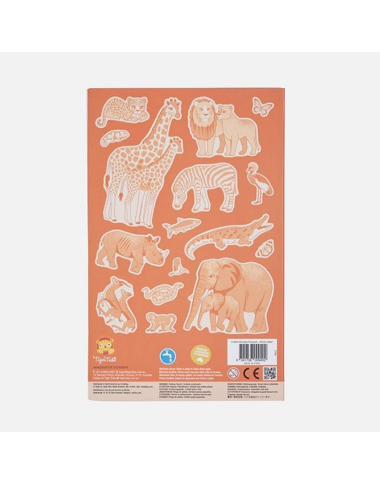 Tiger Tribe daugkartinių lipdukų rinkinys - Lipdukai vaikams Tiger Tribe daugkartinių lipdukų rinkinys - Lipdukai vaikams