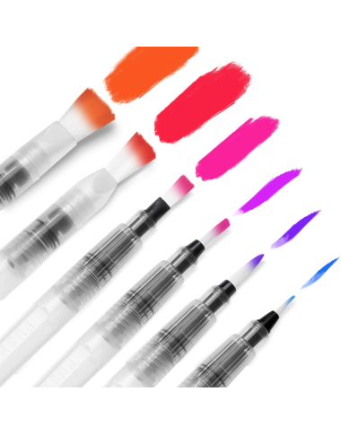 Teptukas su vandens rezervuaru ColorIn WaterIn Brush (40B) - Kanceliarinės prekės vaikams