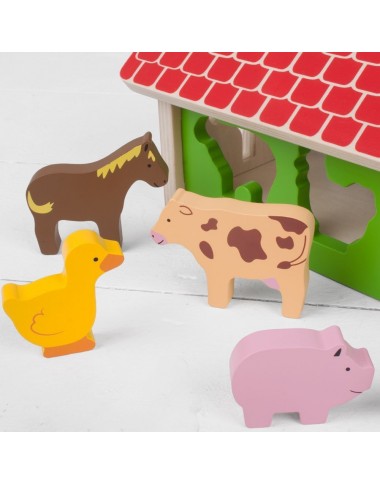 Bigjigs koka figūru šķirotājs - Koka rotaļlietas - Lapute.lt