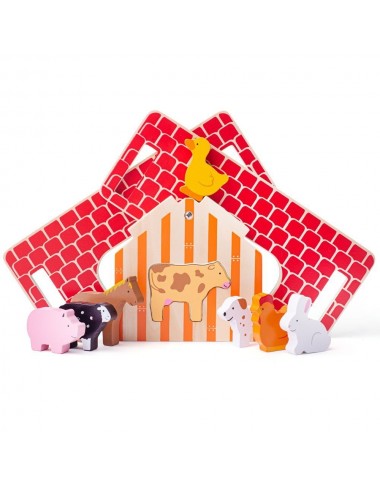 Bigjigs koka figūru šķirotājs - Koka rotaļlietas - Lapute.lt