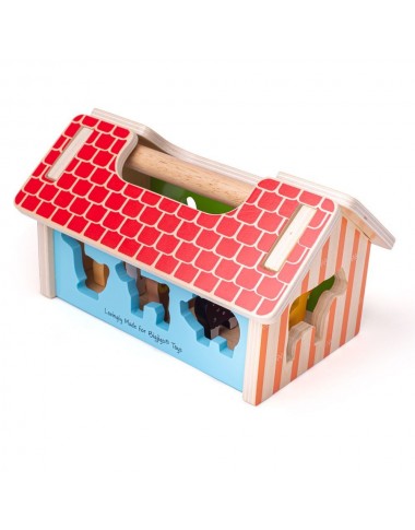 Bigjigs koka figūru šķirotājs - Koka rotaļlietas - Lapute.lt