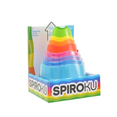 Lavinamasis žaislas SpiroKu statymo cilindrai - Lavinamieji žaislai vaikams nuo 1 metų