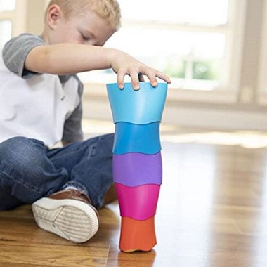 Lavinamasis žaislas SpiroKu statymo cilindrai - Lavinamieji žaislai vaikams nuo 1 metų