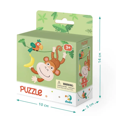 Dodo dėlionė vaikams Beždžionėlė (16 det.) - Dėlionės vaikams nuo 3 metų
