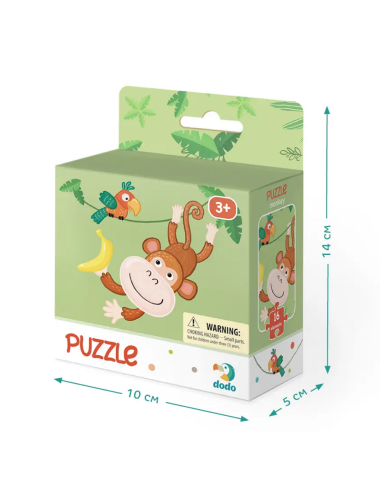 Dodo dėlionė vaikams Beždžionėlė (16 det.) - Dėlionės vaikams nuo 3 metų