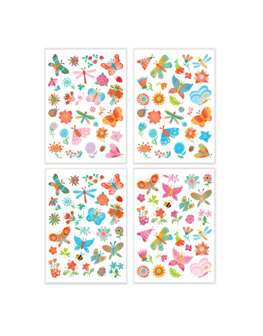 Dodo vaikiškos laikinos tatuiruotės Gėlės - Laikinos tatuiruotės vaikams