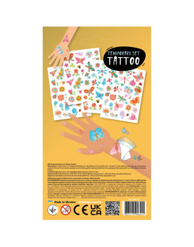 Dodo vaikiškos laikinos tatuiruotės Gėlės - Laikinos tatuiruotės vaikams