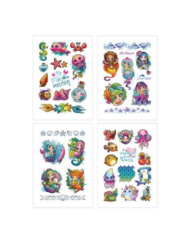 Dodo vaikiškos laikinos tatuiruotės Ant bangų - Laikinos tatuiruotės vaikams Dodo vaikiškos laikinos tatuiruotės Ant bangų - Laikinos tatuiruotės vaikams