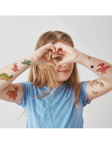 Dodo vaikiškos laikinos tatuiruotės Dinozaurai - Laikinos tatuiruotės vaikams Dodo vaikiškos laikinos tatuiruotės Dinozaurai - Laikinos tatuiruotės vaikams