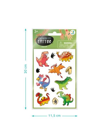Dodo vaikiškos laikinos tatuiruotės Dinozaurai - Laikinos tatuiruotės vaikams Dodo vaikiškos laikinos tatuiruotės Dinozaurai - Laikinos tatuiruotės vaikams