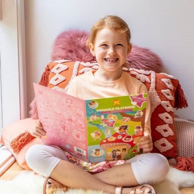 Tiger Tribe daugkartinių lipdukų rinkinys Pasakų karalystė - Daugkartiniai lipdukai vaikams