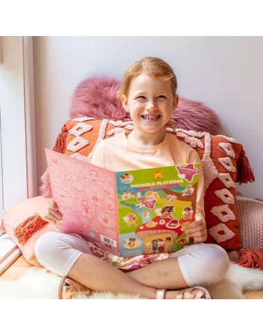 Tiger Tribe daugkartinių lipdukų rinkinys Pasakų karalystė - Daugkartiniai lipdukai vaikams