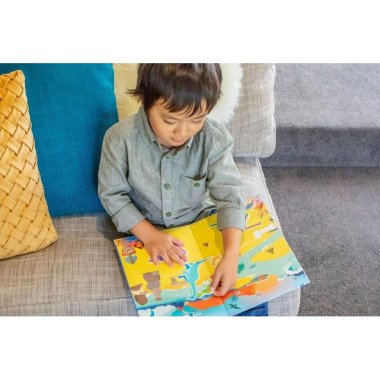 Tiger Tribe daugkartinių lipdukų rinkinys Dinozaurų sala - Daugkartiniai lipdukai vaikams