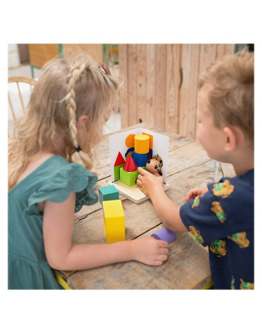 BS Toys lavinamasis žaidimas Panda - Lavinamieji mediniai žaislai vaikams nuo 6 metų