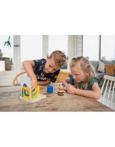 BS Toys lavinamasis žaidimas Panda - Lavinamieji mediniai žaislai vaikams nuo 6 metų