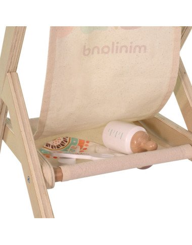 Miniland medinis vežimėlis lėlei - Žaislai vaikams