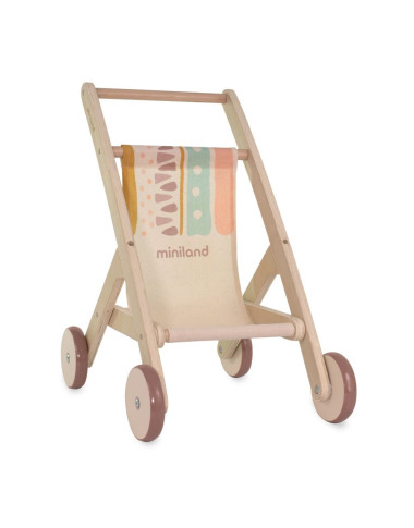 Miniland medinis vežimėlis lėlei - Žaislai vaikams