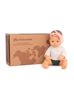 Miniland lėlė mergaitė su rūbais (32 cm) - Žaislų parduotuvė
