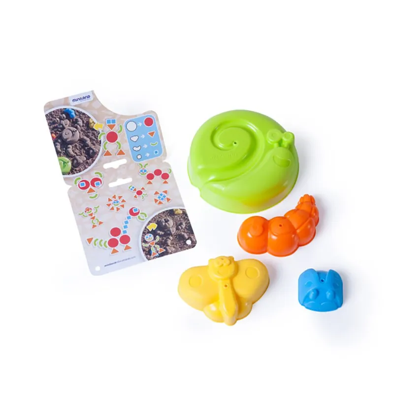Miniland smėlio formelių rinkinys (4 vnt.) - Smėlio žaislai vaikams