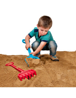 Miniland itin didelis smėlio kastuvas ir grėblys - Smėlio žaislai vaikams