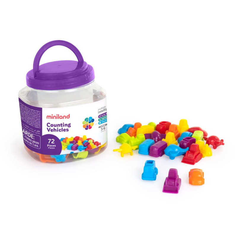 Miniland modeliukai skaičiavimui (72 el.) - Lavinamieji žaislai vaikams nuo 3 metų