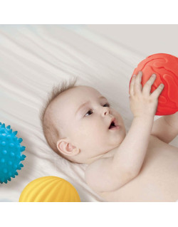 Ludi sensoriniai kamuoliukai (8 cm, 3 vnt.) - Sensoriniai kamuoliai vaikams
