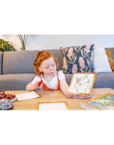 Spalvinimo knygutė su vandens pieštuku - Lavinamieji žaislai vaikams