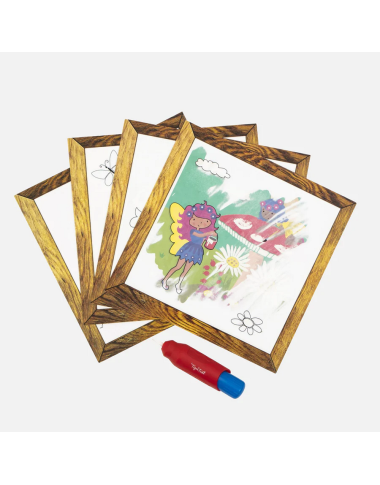 Spalvinimo knygutė su vandens pieštuku - Lavinamieji žaislai vaikams