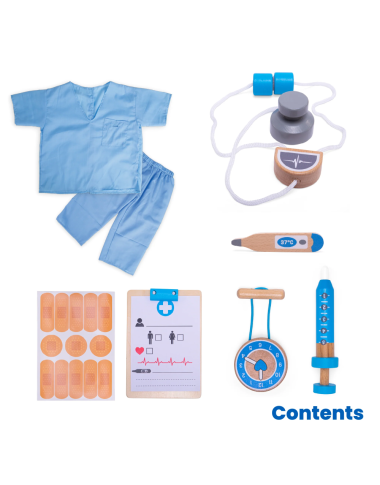 Bigjigs gydytojo rinkinys - Kostiumai vaikams Bigjigs gydytojo rinkinys - Kostiumai vaikams