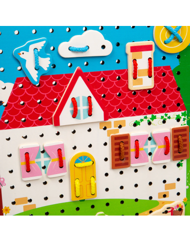 Bigjigs suveriama dėlionė Namai - Žaislai vaikams nuo 3 metų