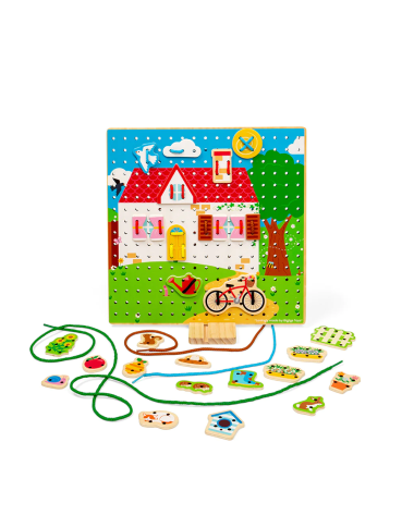 Bigjigs suveriama dėlionė Namai - Žaislai vaikams nuo 3 metų