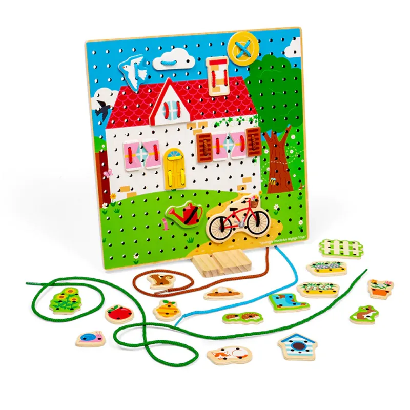 Bigjigs suveriama dėlionė Namai - Žaislai vaikams nuo 3 metų