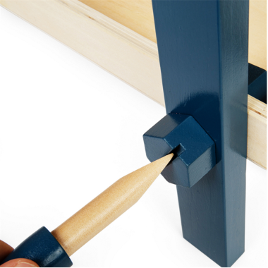 Bigjigs medinis vaikiškas meistro stalas (22 el.) - Mediniai žaislai vaikams