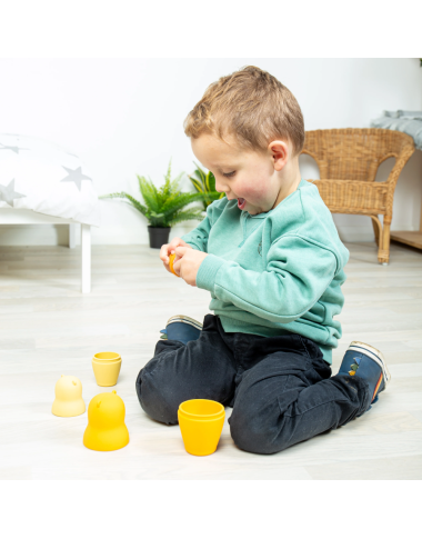 Bigjigs silikoninė meškučių matrioška - Lavinamieji žaislai vaikams nuo 1 metų