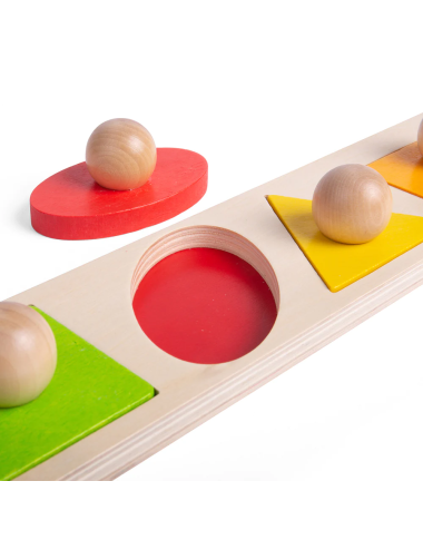 Bigjigs medinė formų dėlionė (6 el.) - Lavinamosios medinės dėlionės vaikams