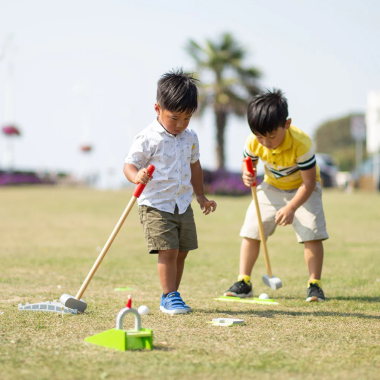 Bigjigs vaikiškas mini golfas - Lauko žaislai vaikams nuo 3 metų