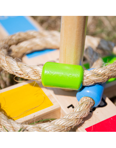 Bigjigs mėtimo žaidimas Žiedai - Lauko žaislai vaikams nuo 3 metų