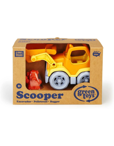 Green Toys žaislinis buldozeris - Žaislinės mašinos vaikams nuo 2 metų