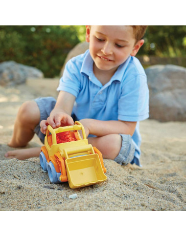 Green Toys žaislinis buldozeris - Žaislinės mašinos vaikams nuo 2 metų