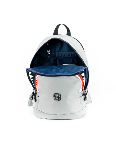 Pick & Pack vaikiška kuprinė Ryklys, M (pilka) - Kuprinės pradinukams